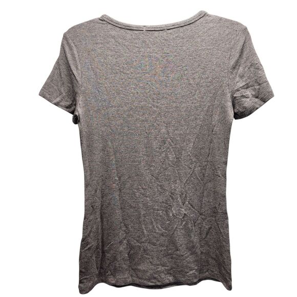 APRLL Women's Gray Short sleeve Keyhole Front Top Size Small - Picture 2 of 7